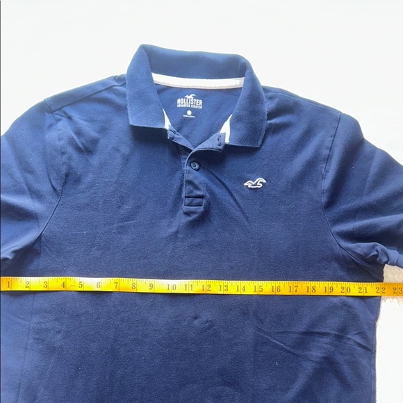 NWOT Hollister Men's Navy 2 Polo Shirt - Picture 2 of 8